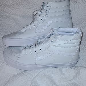 White Hi-Top Vans